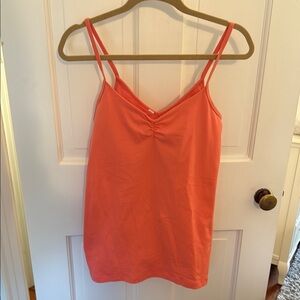 Lululemon Athletica Orange Fitted Sleeveless Camisole